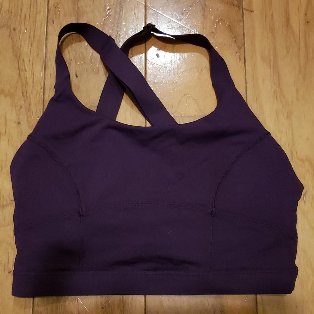 Lululemon deep purple sports bra size 6